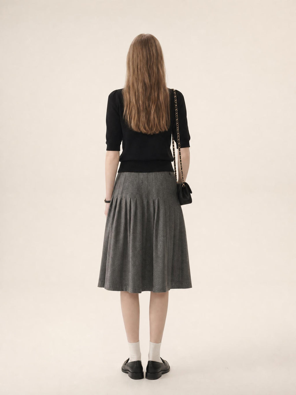 French Chic 2-in-1 Bow Tie Knit Top