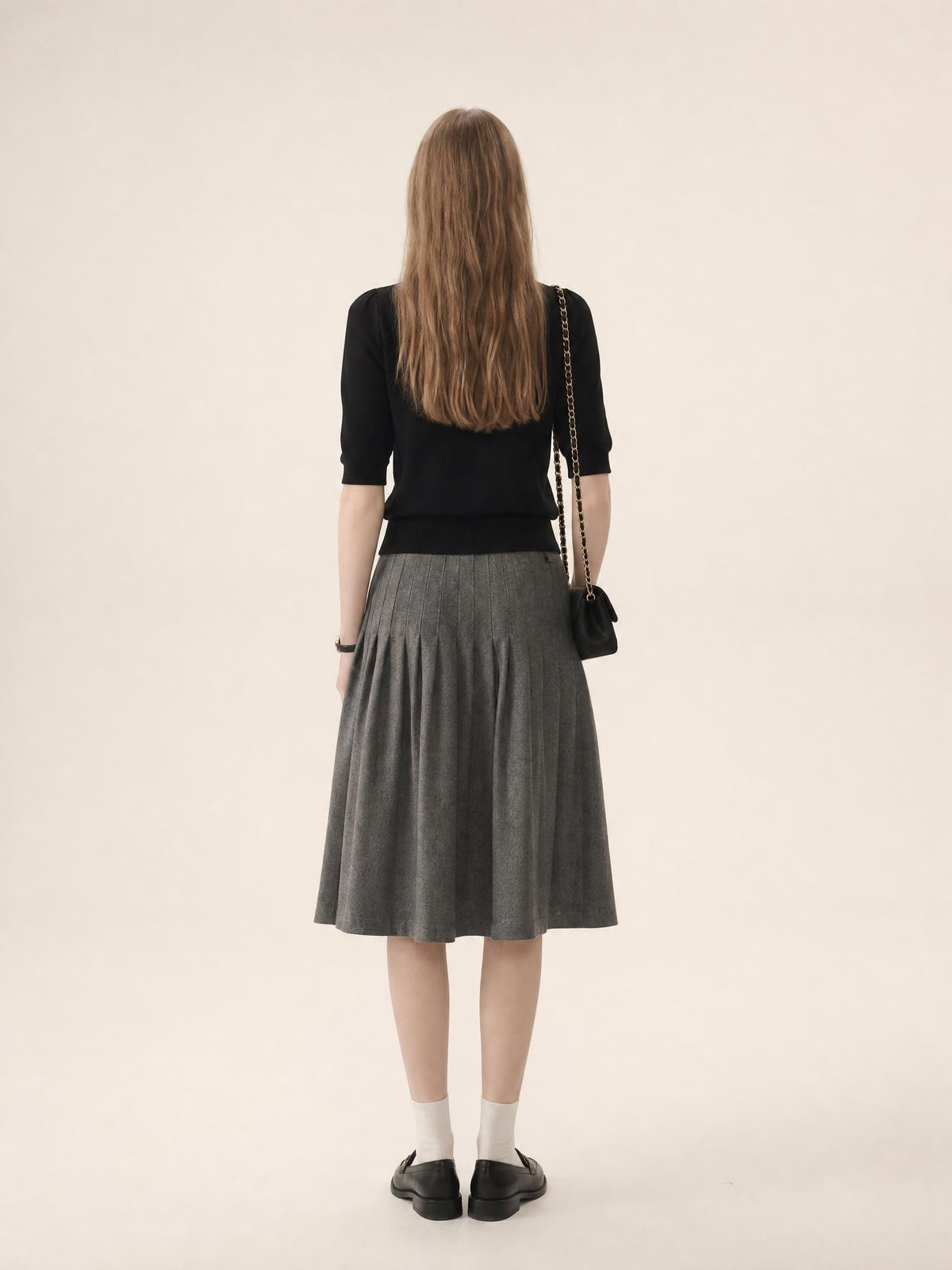French Chic 2-in-1 Bow Tie Knit Top